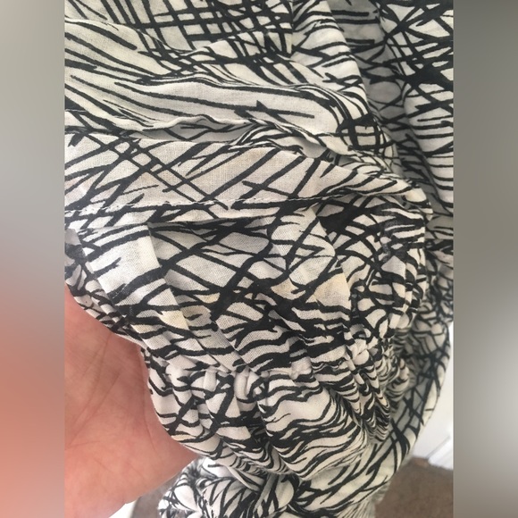 L Size Black and White Summer Dress - Picture 5 of 5